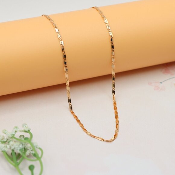 "Elegant Rose Gold Chain Necklace with Adjustable Extender, XPNL0195 - Picture 5 of 12